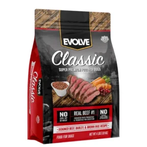 Evolve - Beef Barley & Brown Rice Recipe Dog