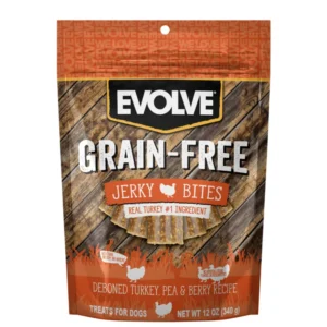 Evolve Dog Snack Grain Free Jerky Turkey- Pavo