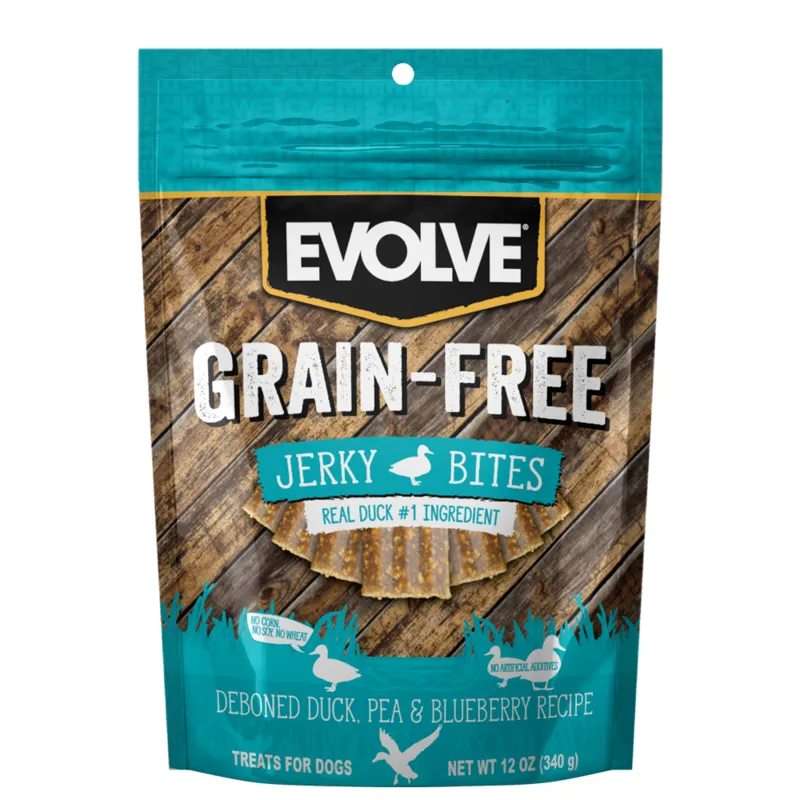 Evolve Dog Snack Grain Free Jerky Duck - Pato