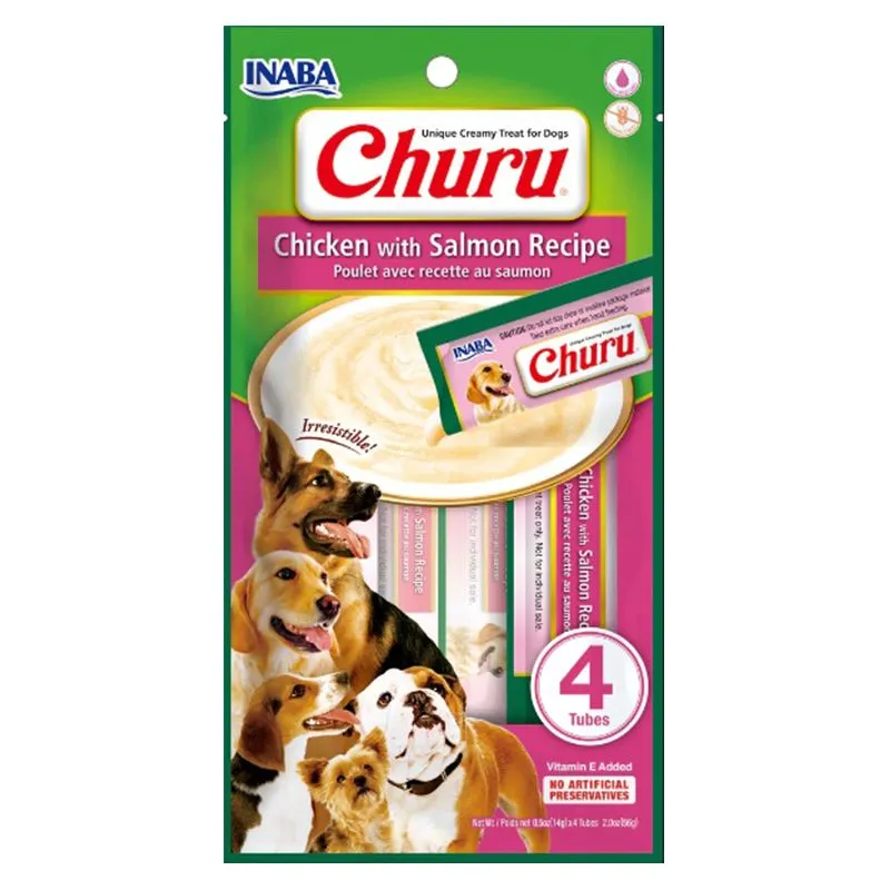 Churu - Inaba Dog Snack 4 Piezas Chicken With Salmon