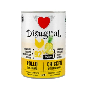 Disugual Pollo con Piña 400g– Alimento Monoproteico para Perros Adultos