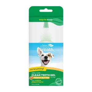 Gel Dental Perros Sabor Mantequilla de Maní (2 Oz) – Limpieza de Placa y Sarro sin Cepillado