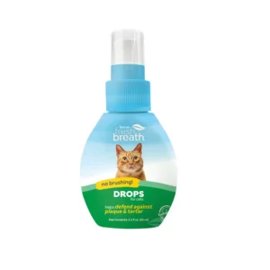 Gotas Aliento Fresco Gatos TropiClean 2.2 Oz – Cuidado Bucal Diario Natural