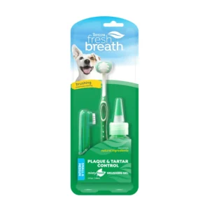 Kit de Cuidado Oral Perros Pequeños TropiClean – Limpieza 360° para Razas Mini