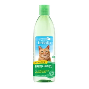 Solución Dental Gatos TropiClean (16 Oz) – Limpieza de Placa Sin Sabor y Sin Cepillado