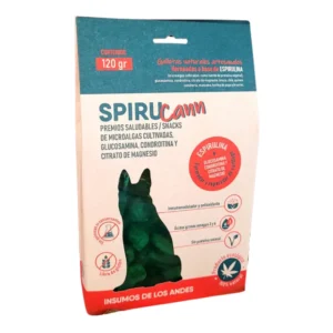 SpiruCann – snacks con Glucosamina, Condroitina y Espirulina para Articulaciones Caninas