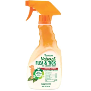 Spray Antipulgas y Garrapatas TropiClean 32 Oz – Defensa Natural de Perros y Hogar